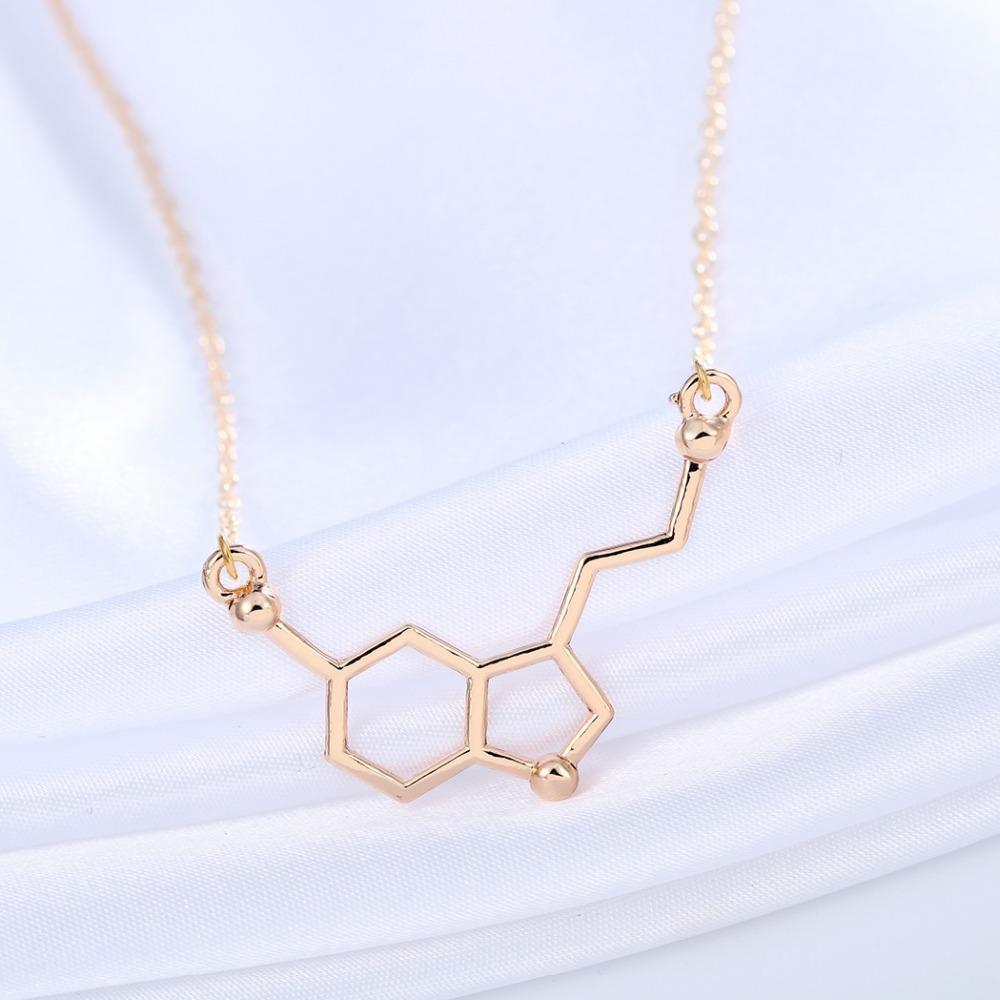 Collar de Molécula de Serotonina "Hormona de la Felicidad" - Science Factory ES